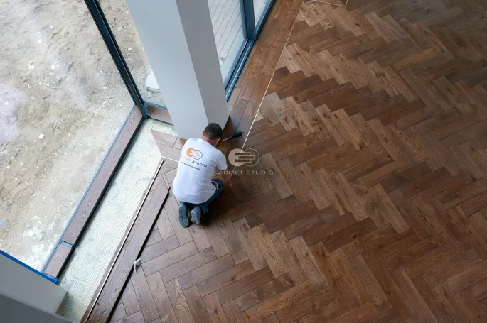 Installation of flooring - Color Floor Classic Spruce Brown Rustic