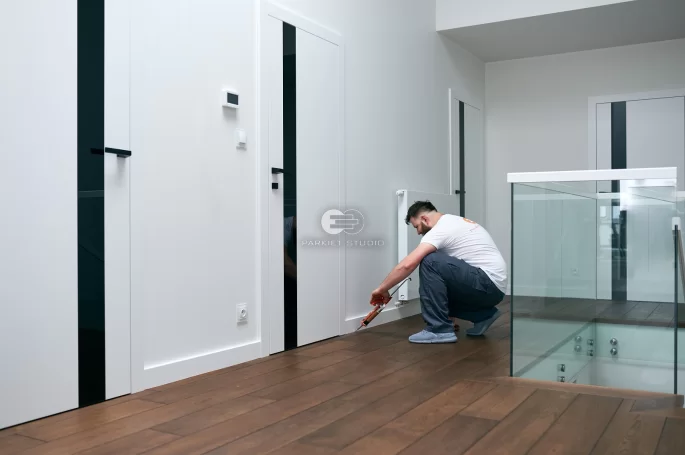 Installation of skirting boards