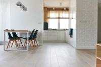 Color Floor Oak Snow White