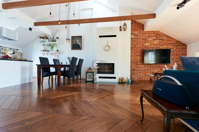 Color Floor French Spruce Oak Brown Rustic