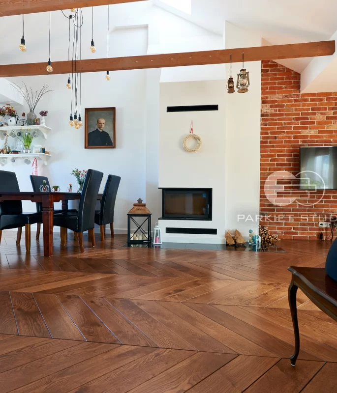 Color Floor Jodła Francuska Dąb Brown Rustyk