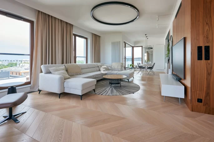 Color Floor Oak Spruce French White Natural