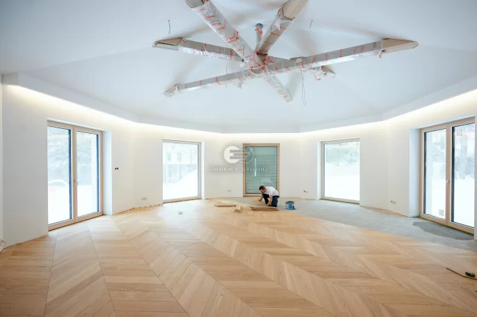 Floor installation - Color Floor French Spruce Oak Alabaster