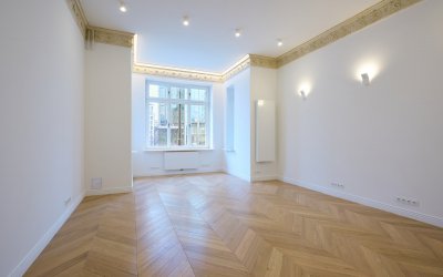 Color Floor Jodła Francuska Dąb Polar Standard - projekt: Jasicka & Śnieżek Interior Design