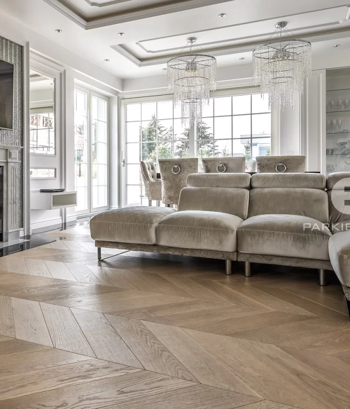 Finish French Spruce Oak Caffe Latte