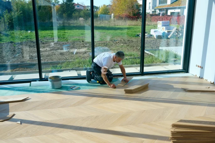 Floor installation - Art Of Wood French Fir Oak Imperia Natura