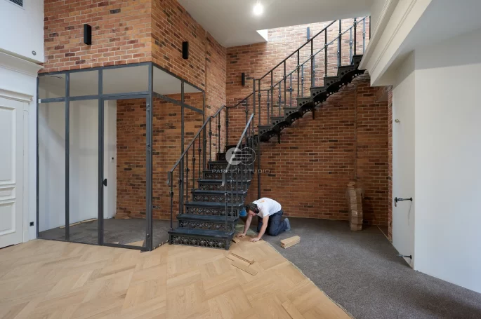 Floor installation - Art Of Wood - Vienna Oak Modena Pattern