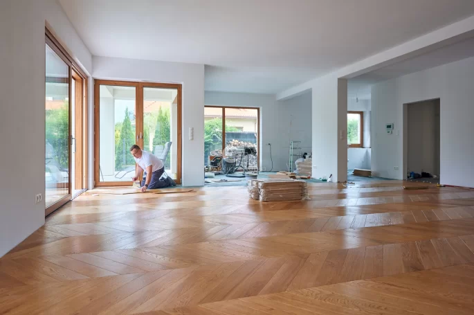 Floor installation - Color Floor French Spruce Oak Amber Standard