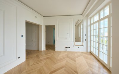 Montaż podłogi - Color Floor Jodła Francuska Dąb Polar Standard + Bordiura