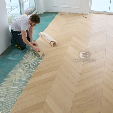 Montaż podłogi - Polish Floors Jodła Francuska Dąb Jaśmin Select