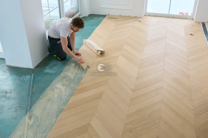 Montaż podłogi - Polish Floors Jodła Francuska Dąb Jaśmin Select