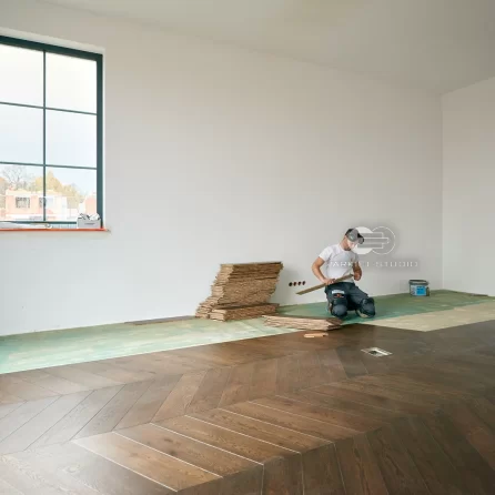 Montaż podłogi - Walczak Jodła Węgierska Dąb Heban 