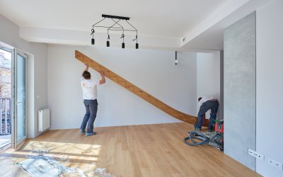 Montaż schodów drewnianych