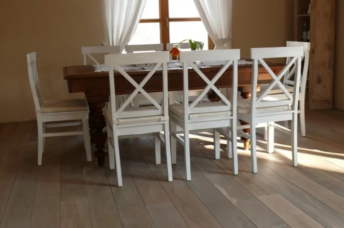 Deska Dąb Rauchowany Biały Rustikal